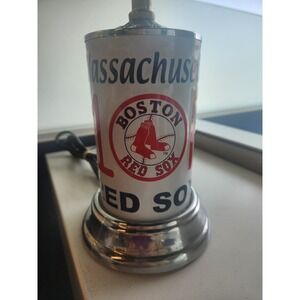 Vintage MLB Boston Massachusetts‎ Redsox #1 Fan License Plate Lamp 12" Tall